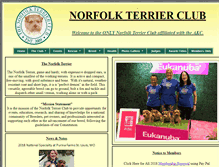 Tablet Screenshot of norfolkterrierclub.org